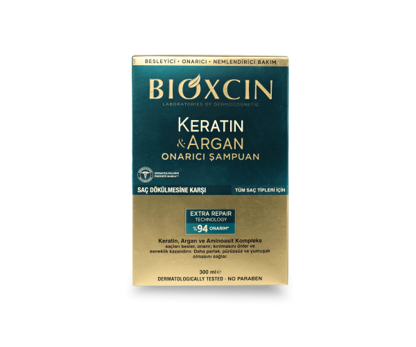 Bioxcin Argan & Keratin Биоксин Арган натуральный лечебный шампуньпротив выпадения волос 300 мл Bioxsine