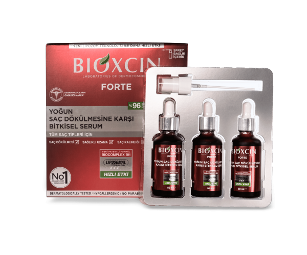 Сыворотка против сильного выпадения волос Биоксин Bioxcin DermaGen Forte, serum against severe hair loss 3 x 50 мл
