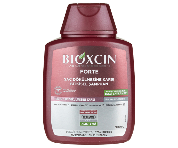 Шампунь Bioxcin Forte растительный шампунь против интенсивного выпадения волос (300мл)