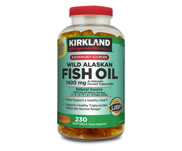 Kirkland Аляска натуральный рыбий жир из дикой природы 230 шт США