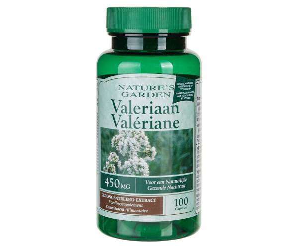 Корень валерианы Nature's Garden Valeriaan 450 мг 100 капсул