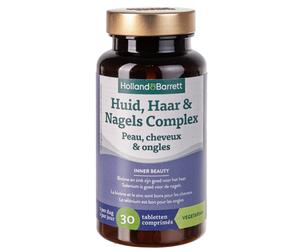 Холланд и Барретт Комплекс для кожи волос и ногтей (Holland & Barrett Huid Haar & Nagels Complex) 30 таб