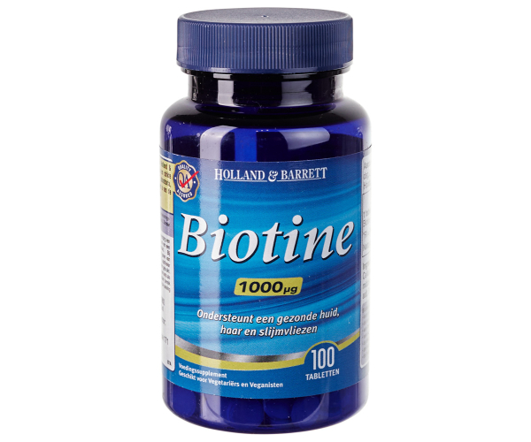 Холланд и Барретт Биотин (Holland & Barrett Biotine) 1000 мкг - 100 таб